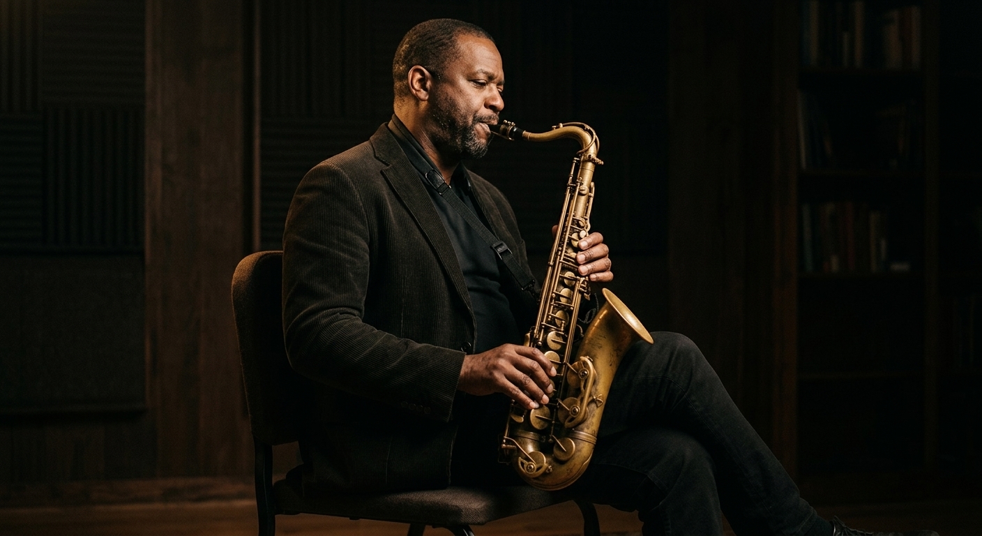 Saxophone posture diagram